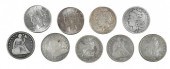 NINE ASSORTED SILVER DOLLARS17