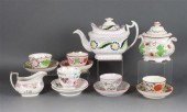 Nine assorted Staffordshire te