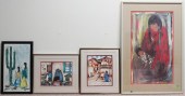 NINE ASSORTED WORKS OF ARTNine
