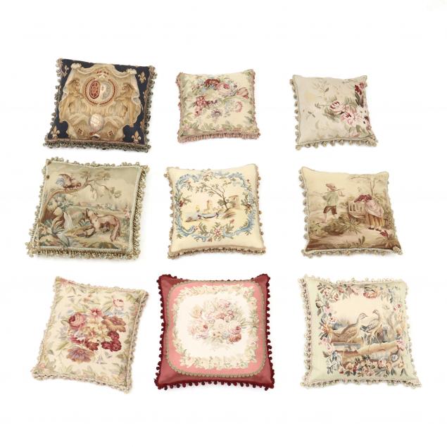 NINE AUBUSSON TOPPED THROW