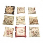 NINE AUBUSSON TOPPED THROW PIL