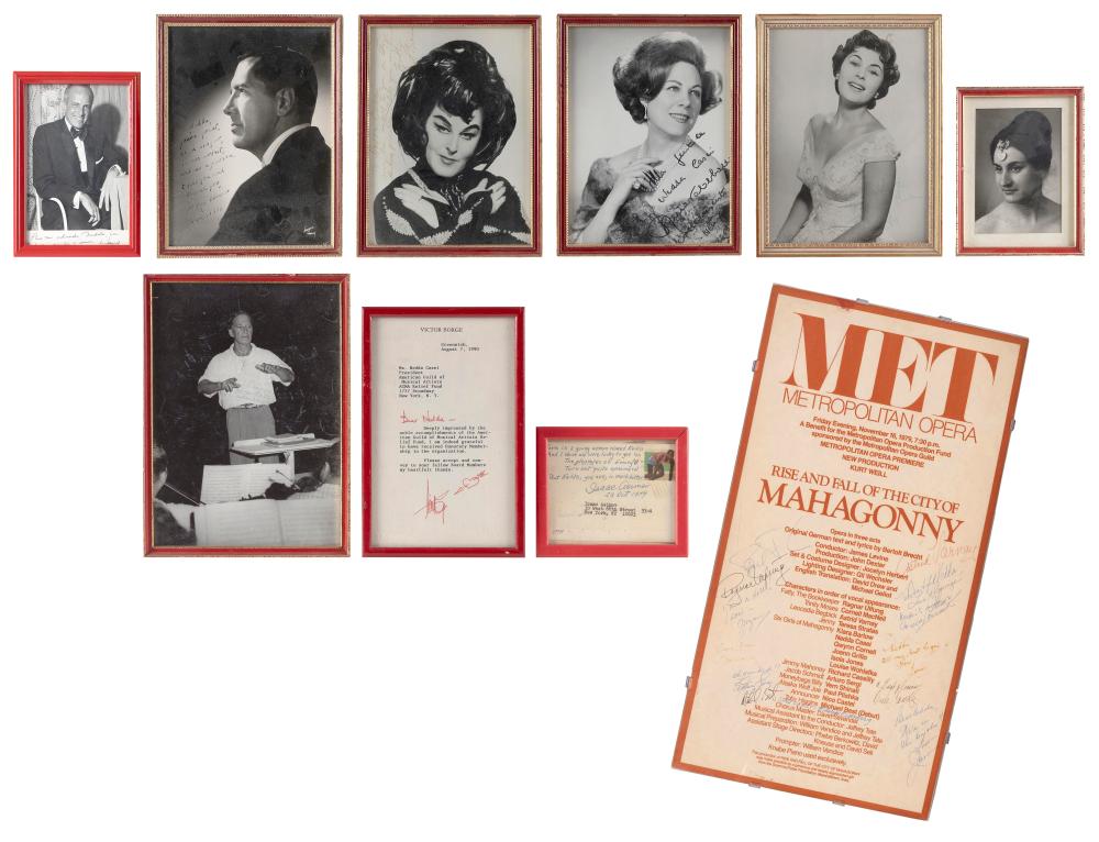 NINE AUTOGRAPHED