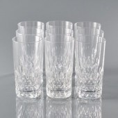 NINE BACCARAT HIGHBALL GLASSES