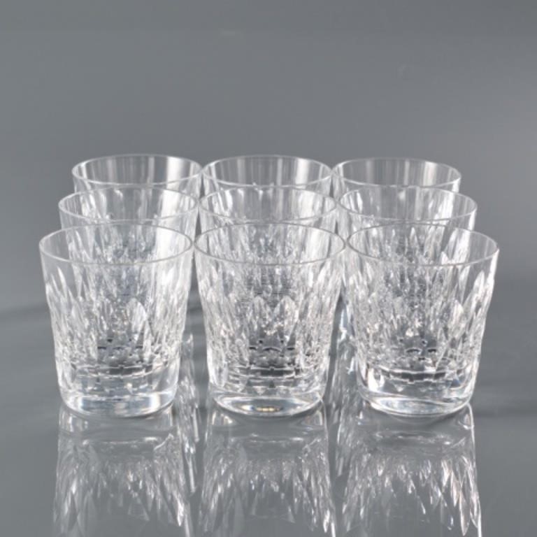 NINE BACCARAT ROCK GLASSESFrance,