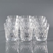 NINE BACCARAT ROCK GLASSESFran