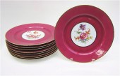 NINE BAVARIAN PORCELAIN DINNER