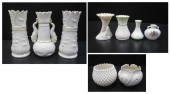 NINE BELLEEK PARIAN PORCELAIN