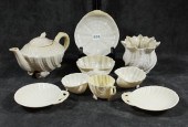 NINE BELLEEK PORCELAIN TABLE I