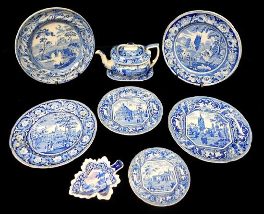 NINE BLUE AND WHITE TRANSFER
