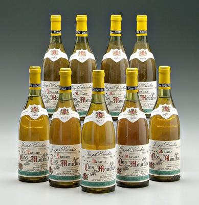 Nine bottles 1982 white Burgundy
