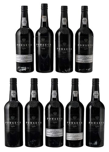 NINE BOTTLES 1985 FONSECA VINTAGE