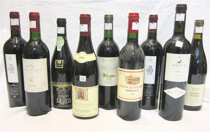 NINE BOTTLES OF VINTAGE EUROPEAN