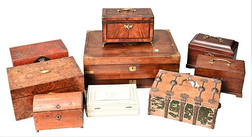 NINE BOXES, TO INCLUDE 17TH -