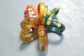 NINE BRACELETS. Three Bakelite