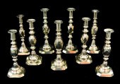 NINE BRASS "DIAMOND" PATTERN P