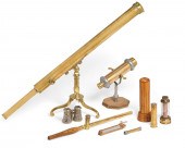 NINE BRASS KALEIDOSCOPES AND O