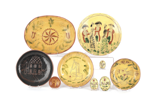 Nine Breininger sgraffito decorated