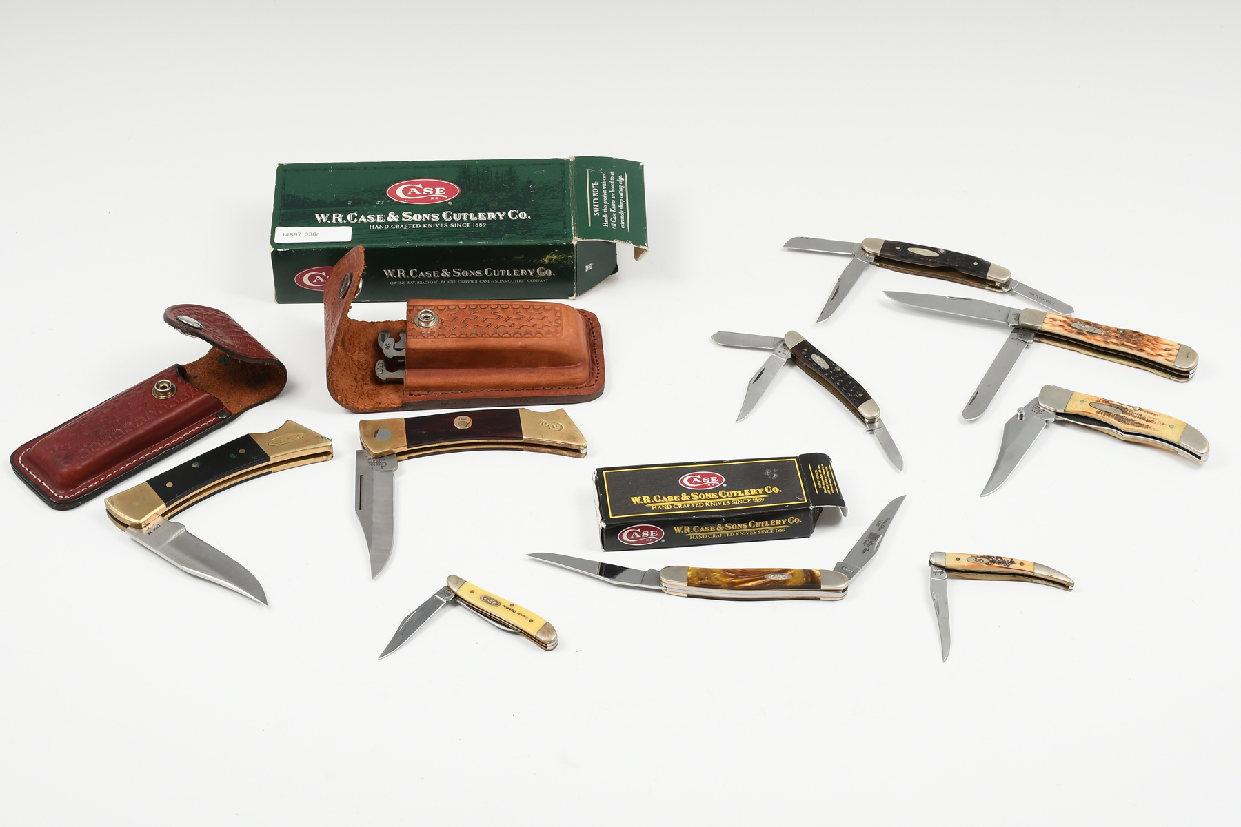 NINE CASE FOLDING KNIVES: Seven