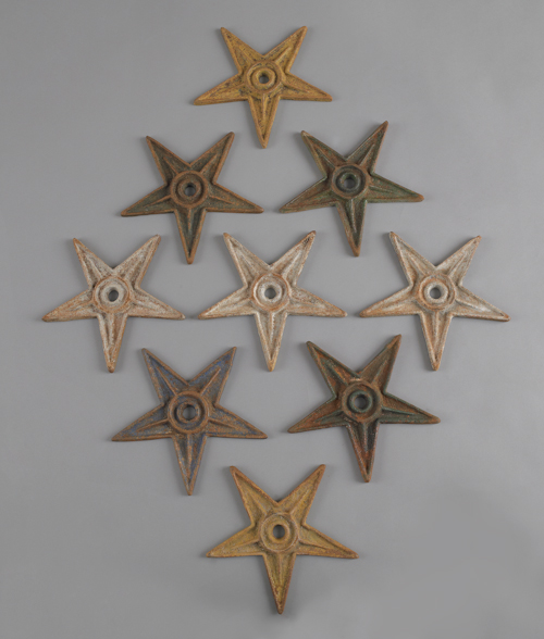 Nine cast iron architectural