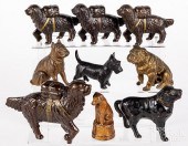 NINE CAST IRON DOG STILL BANKN