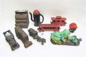 NINE CAST IRON PIECES FOUR BAN