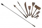 NINE CAST IRON WHALING-STYLE I