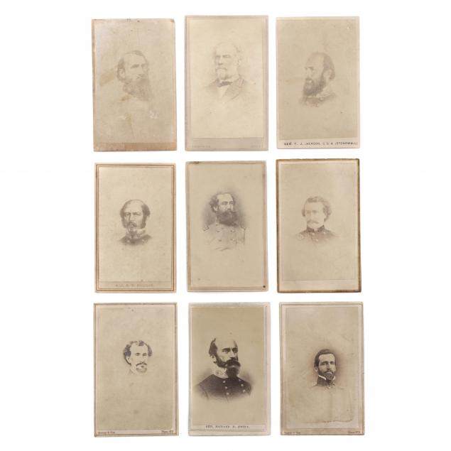 NINE CDVS OF CONFEDERATE GENERALS