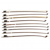 NINE CELLO AND VIOLIN BOWS, IN