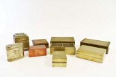 NINE CHINESE BRASS AND COPPER