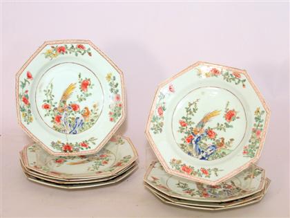 Nine Chinese export plates   