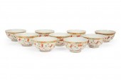 NINE CHINESE FAMILLE ROSE PORC