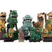 Nine Chinese Porcelain Figures