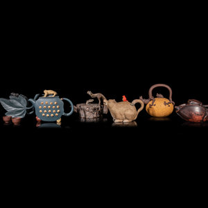 Nine Chinese Pottery Tea Articles