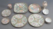 NINE CHINESE ROSE MEDALLION TA