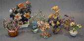 NINE CHINESE SEMI-PRECIOUS STO