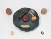 NINE CHINESE YIXING POTTERY DI