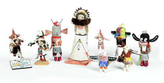 NINE CONTEMPORARY KATSINA DOLLS. 