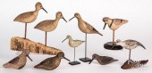 NINE CONTEMPORARY SHOREBIRD DE