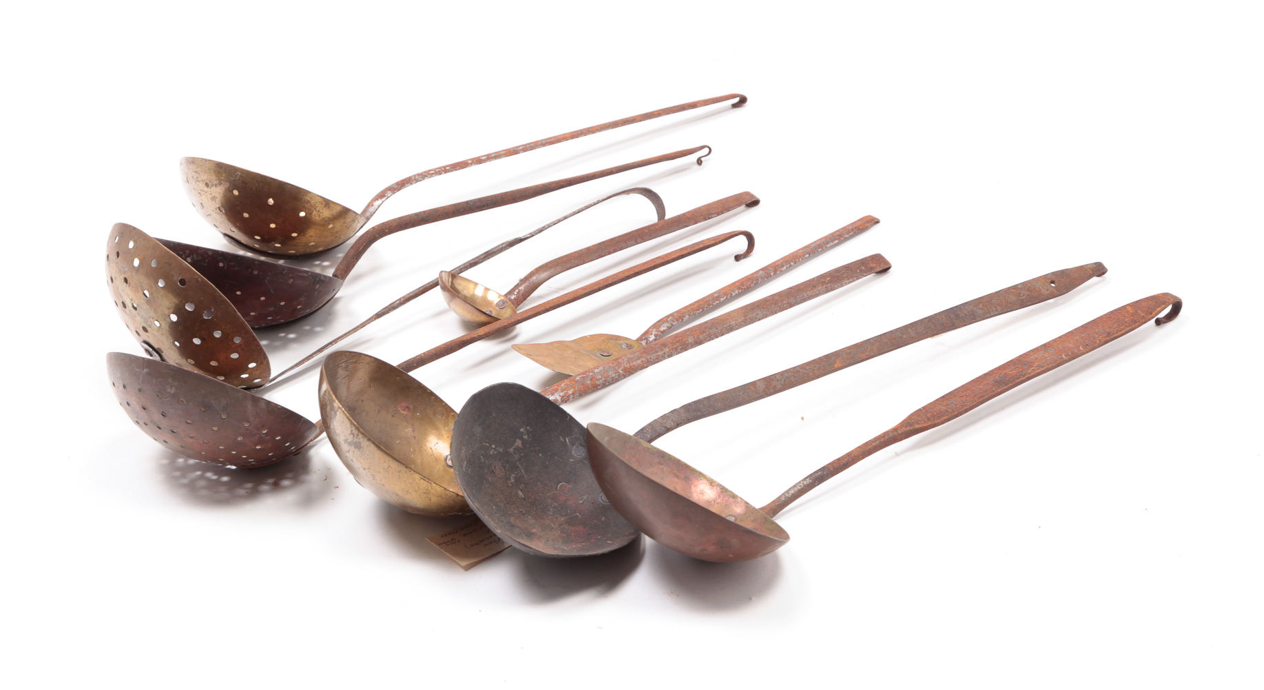 NINE COPPER, BRASS AND IRON KITCHEN