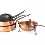 Nine Copper Cooking Vessels
Fr