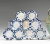     	Nine Dedham pottery  brea