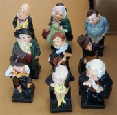 NINE DOULTON AND ROYAL DOULTON