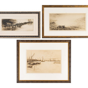 Nine Etchings by Harold Kerr Ebby