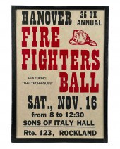 NINE FIREFIGHTERS' BALL POSTER