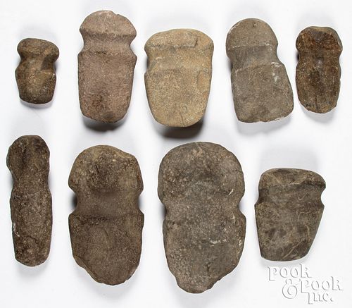 NINE FULL GROOVE STONE AXE