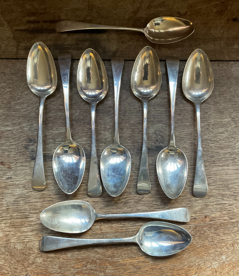 NINE GEORGE III OLD ENGLISH