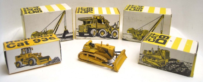 NINE GESCHA SCALE MODELS OF