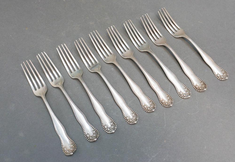NINE GORHAM STERLING SILVER