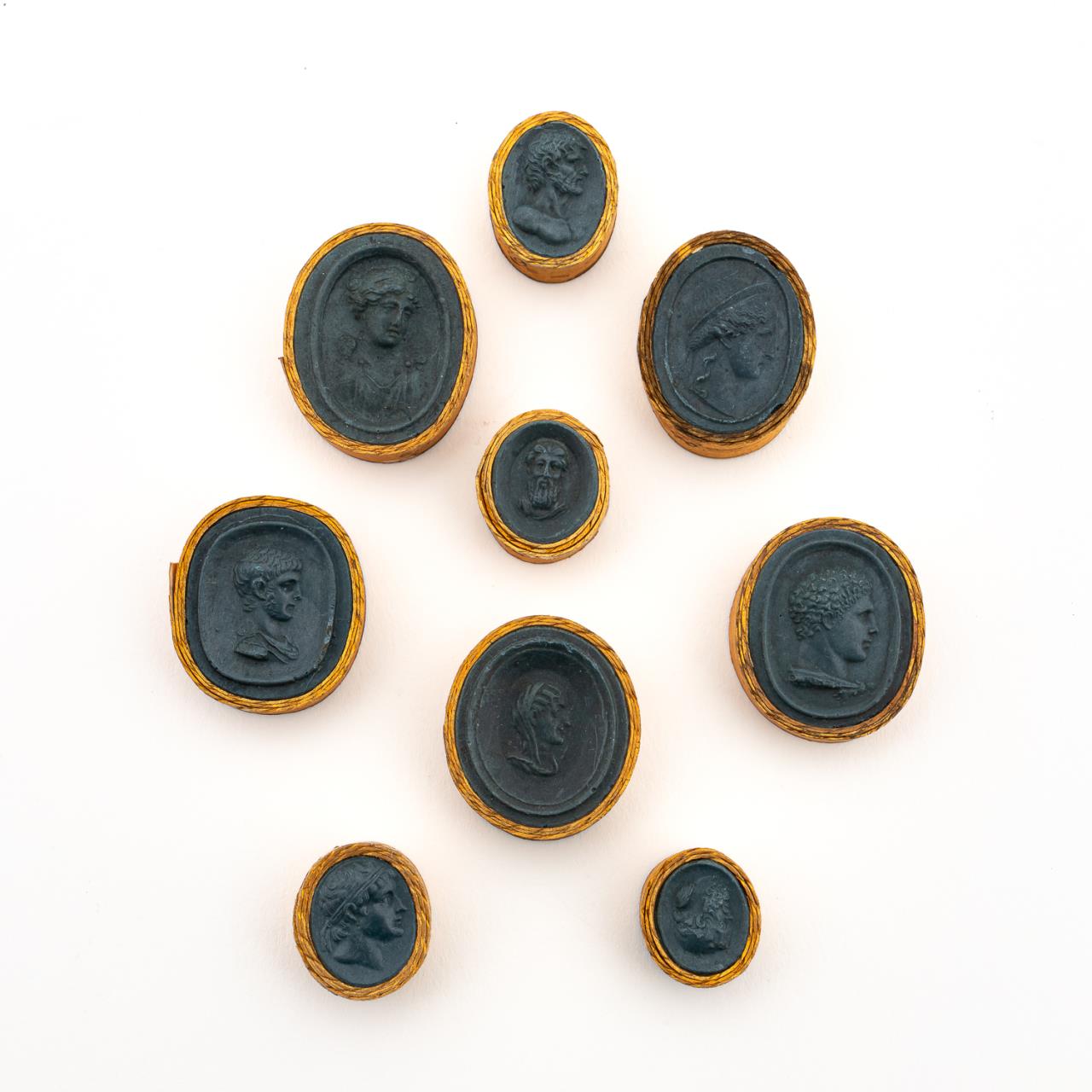 NINE GRAND TOUR INTAGLIO PLASTER