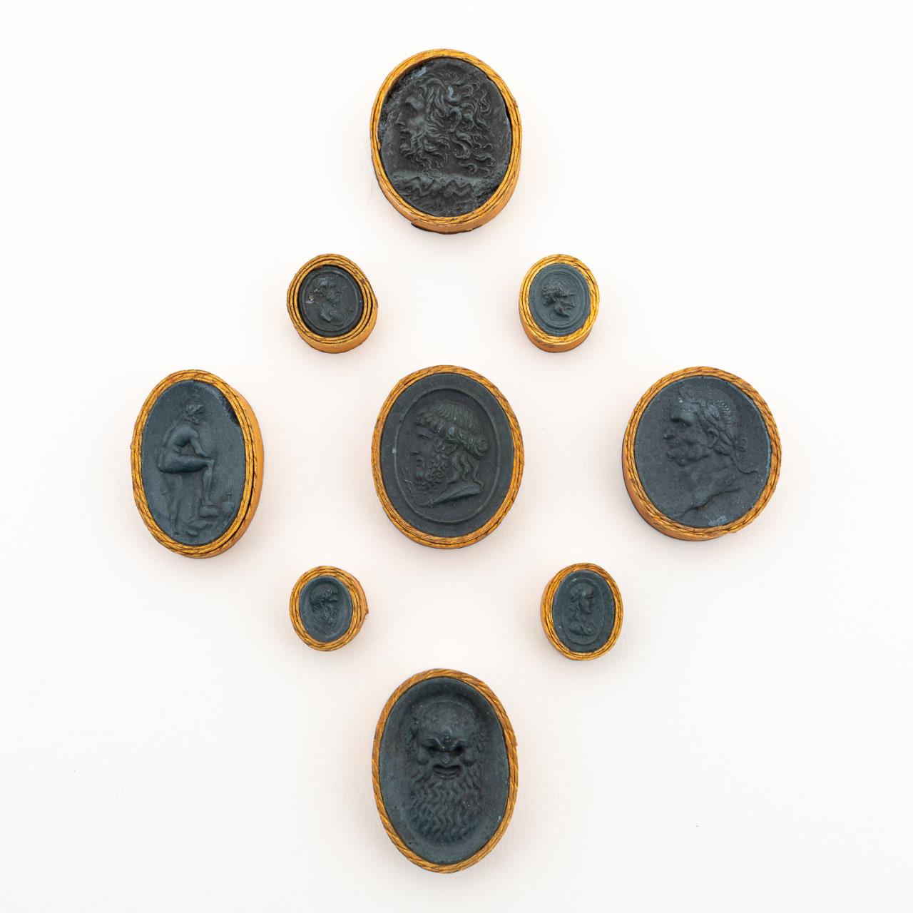 NINE GRAND TOUR INTAGLIO PLASTER